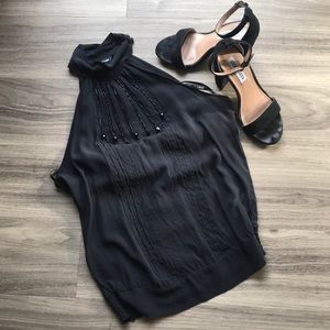 Silk High-neck Halter